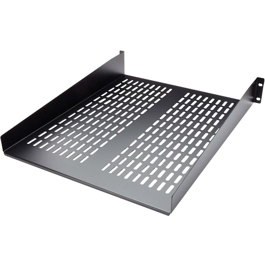 StarTech.com 2U 22in Vented Rack Mount Shelf - Fixed Server Rack Cabinet Shelf - 50lbs / 22kg CABSHELF22V