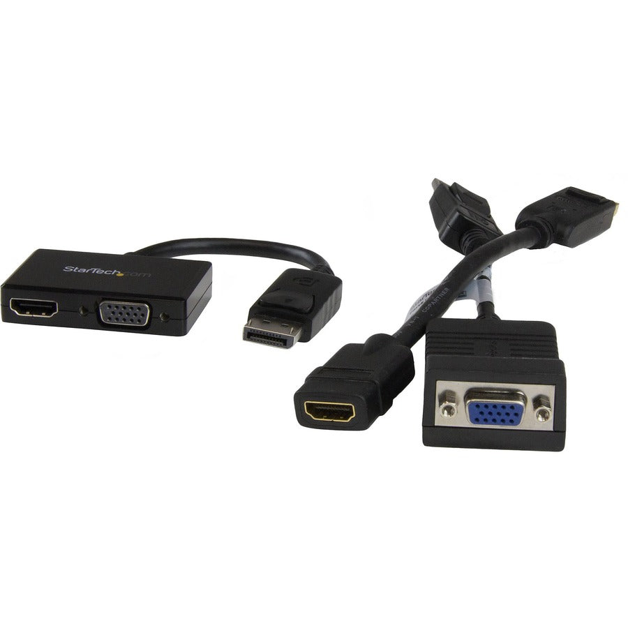 Adaptateur A/V de voyage StarTech.com : DisplayPort 2-en-1 vers HDMI ou VGA DP2HDVGA