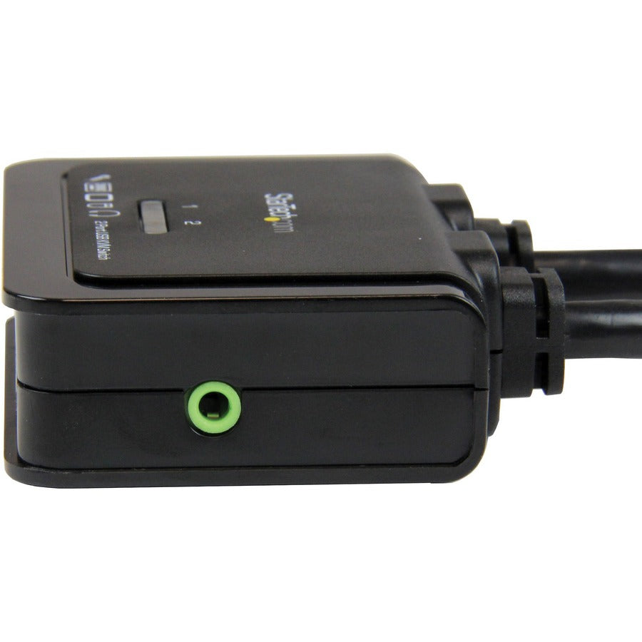 StarTech.com Commutateur KVM avec câble HDMI USB 2 ports avec audio et commutateur à distance - Alimenté par USB SV211HDUA