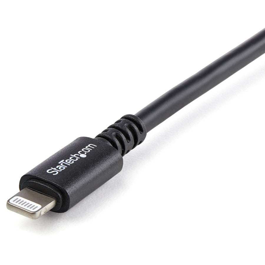 StarTech.com 3m (10ft) Long Black Apple® 8-pin Lightning Connector to USB Cable for iPhone / iPod / iPad USBLT3MB