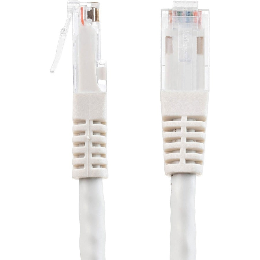 StarTech.com Câble Ethernet CAT6 de 25 pieds - Gigabit moulé blanc - 100 W PoE UTP 650 MHz - Cordon de brassage catégorie 6 Câblage certifié UL/TIA C6PATCH25WH