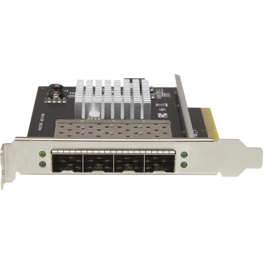 StarTech.com Quad Port 10G SFP+ Network Card - Intel XL710 Open SFP+ Converged Adapter - PCIe 10 Gigabit Fiber Optic Server NIC - 10GbE PEX10GSFP4I