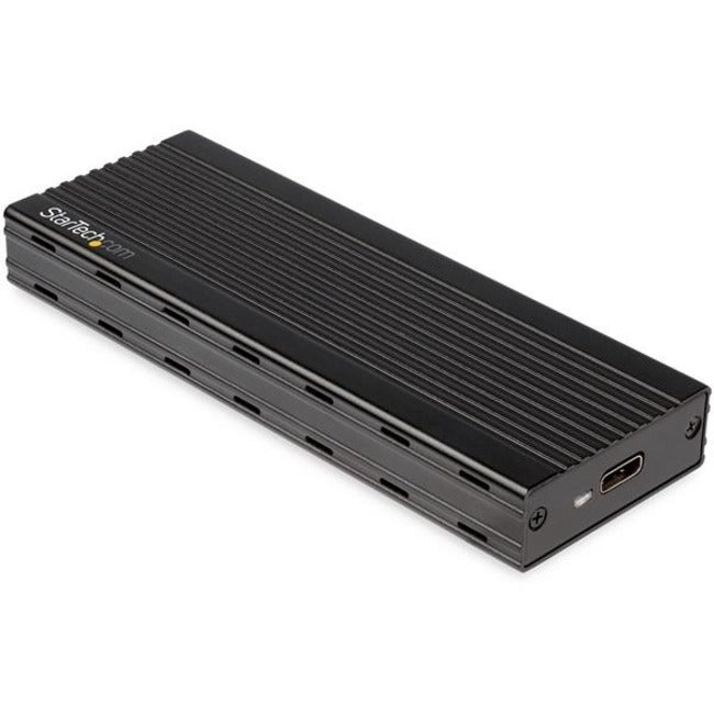 StarTech.com Boîtier USB-C (10 Gbit/s) vers M.2 NVMe SSD - Boîtier portable M.2 PCIe en aluminium - 1 Go/s en lecture et écriture - Mac et PC M2E1BMU31C