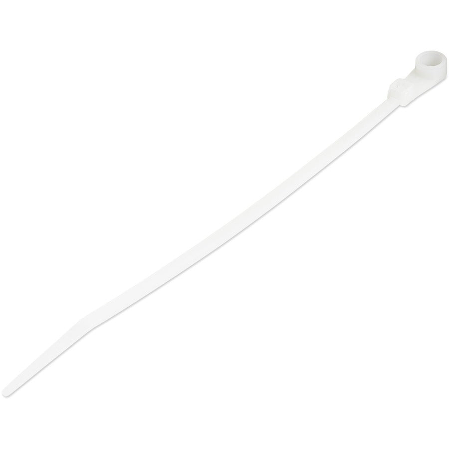 StarTech.com Attaches de câble de 6" (15 cm) avec trou de montage, diamètre de 1-1/2" (40 mm), résistance à la traction de 40 lb (18 kg), attaches zippées en nylon, homologué UL, paquet de 100 CBMZTS10N6