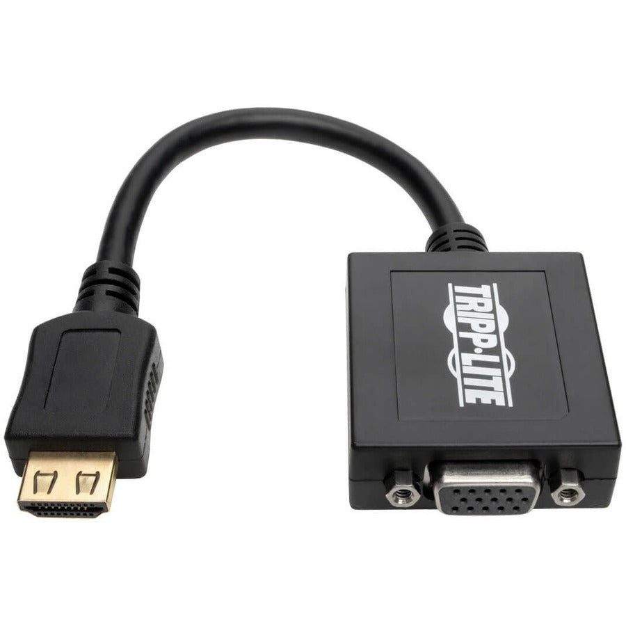 Convertisseur adaptateur Tripp Lite 6 pouces HDMI vers VGA avec audio vidéo pour Ultrabook/ordinateur portable/ordinateur de bureau 6" P131-06N
