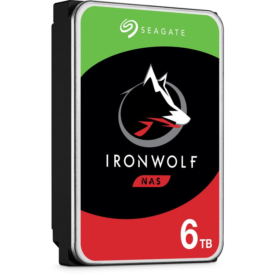 Disque dur Seagate IronWolf ST6000VN001 6 To - 3,5" interne - SATA (SATA/600) - Méthode d'enregistrement magnétique conventionnel (CMR) ST6000VN001