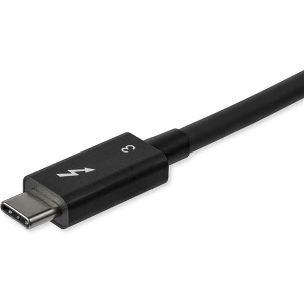 StarTech.com Câble Thunderbolt 3 vers Thunderbolt 3 de 0,8 m - 40 Gbit/s - Certifié TB3 - Compatible USB C - Actif - 100 W PD (TBLT34MM80CM) TBLT34MM80CM