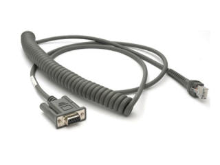 Zebra Coiled RS232 Serial Cable CBA-R37-C09ZBR