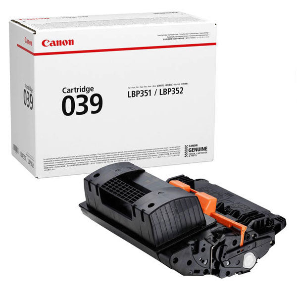 Cartouche de toner laser originale Canon 039 - Noir - 1 paquet 0287C001