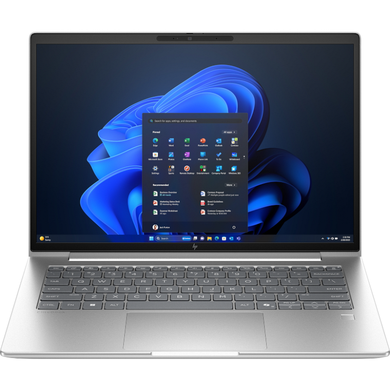 HP EliteBook 6 G1a 14" Touchscreen Copilot+ PC Notebook - WUXGA - AMD Ryzen AI 5 340 - 32 GB - 512 GB SSD - English, French Keyboard - Pike Silver Aluminum BS7P3UT#ABL