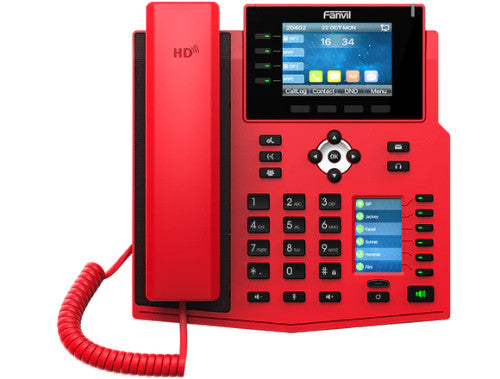 Téléphone IP d'entreprise rouge spécial Fanvil X5U
