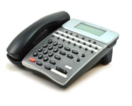 Téléphone noir NEC DTR-16D-2 - Remis à neuf