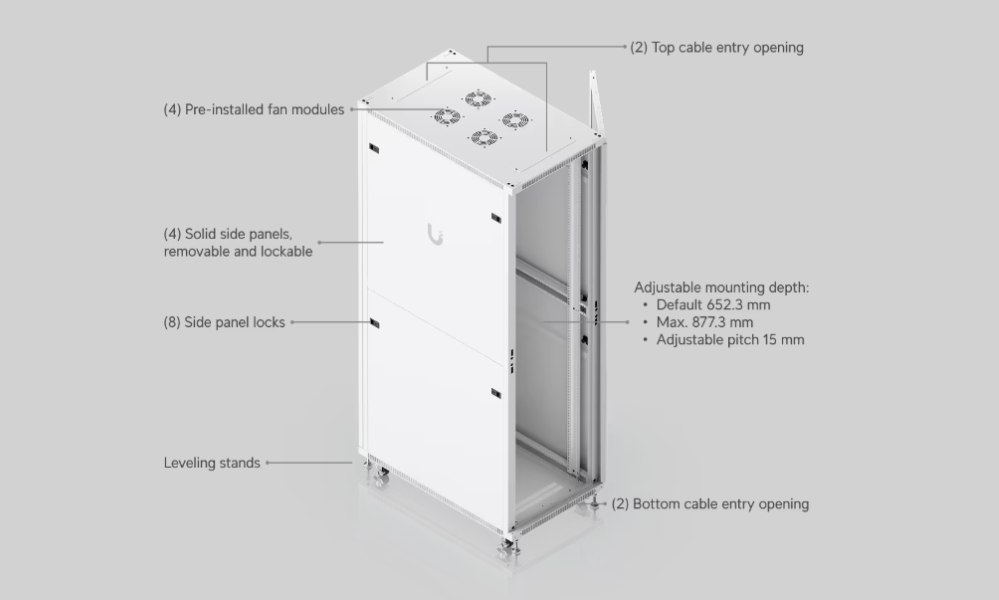 Ubiquiti Mounts and Brackets UACC-RACK-42U-1000-G