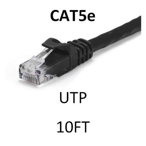 WIREWERKS PATCH CORD CAT6 10' BLK
