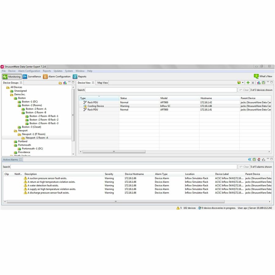 APC by Schneider Electric StruxureWare Data Center Expert Enterprise AP9475