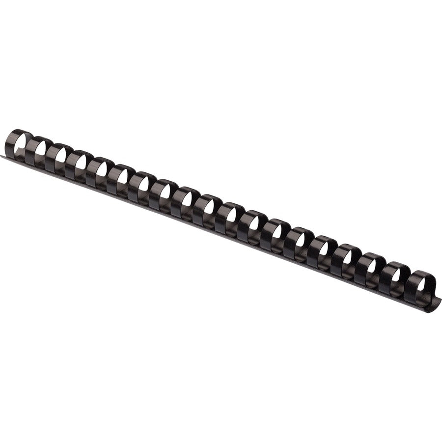 Fellowes Plastic Binding Combs - Black, 1/2" Diameter 52326