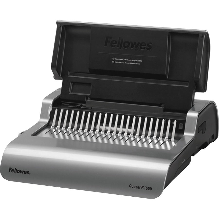 Fellowes Quasar&trade; E 500 Electric Comb Binding Machine w/ Starter Kit 5216901