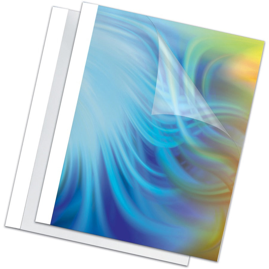 Fellowes Thermal Presentation Covers - 1/4" , 60 sheets, White 52222