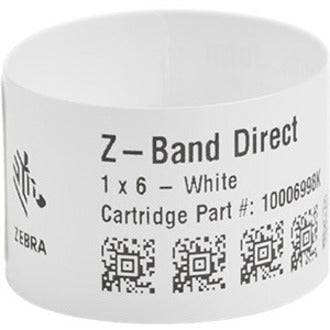 Zebra Wristband Polypropylene 1 x 11in Direct Thermal Zebra Z-Band Direct Pink HC100 10006995-5K