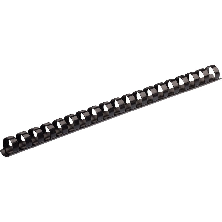 Fellowes Plastic Combs - Round Back, 1/2" , 90 sheets, Black, 25 pack 52323