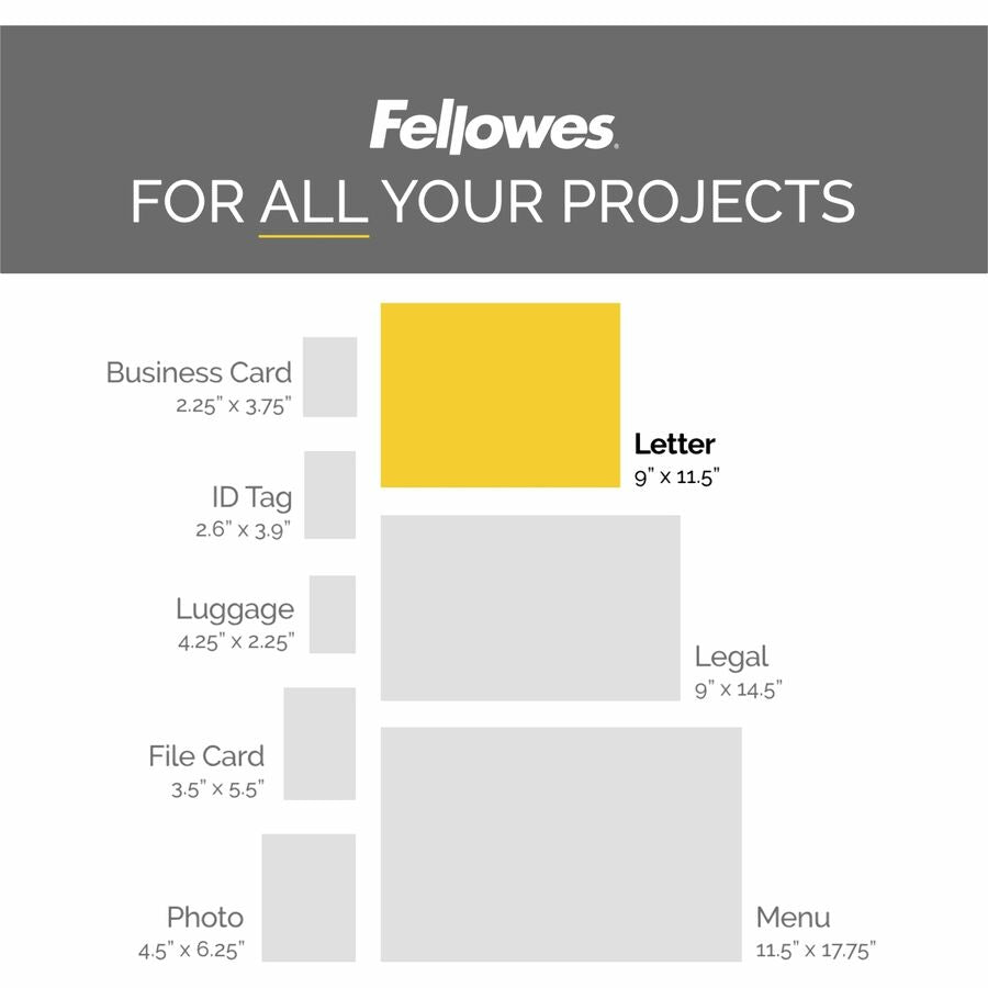 Fellowes ImageLast Thermal Laminating Pouches 52225