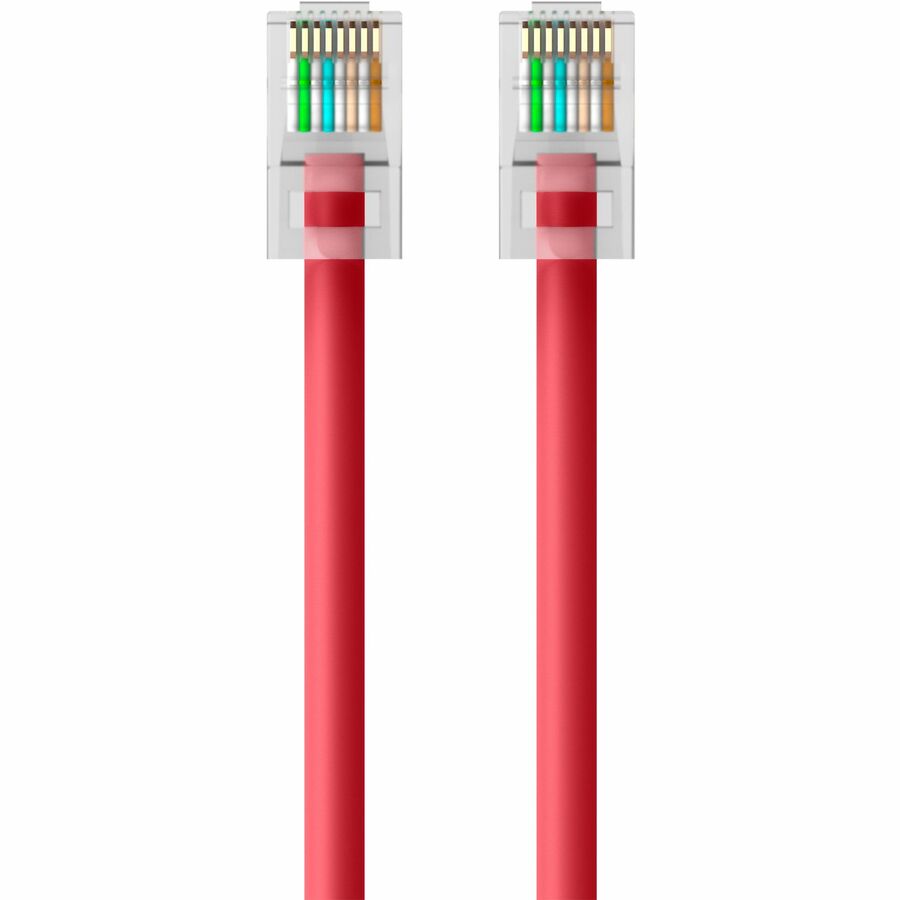 Belkin CAT6 Ethernet Patch Cable, RJ45, M/M A3L980-25-RED