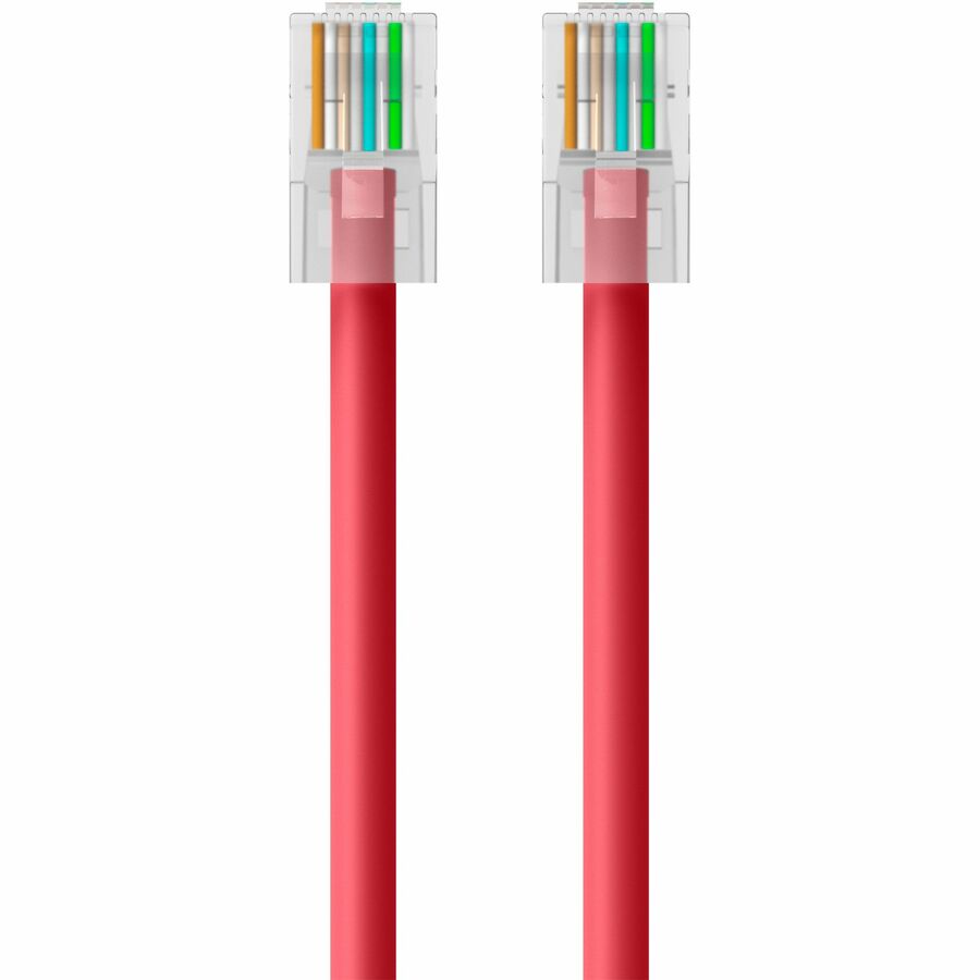 Belkin CAT6 Ethernet Patch Cable, RJ45, M/M A3L980-25-RED