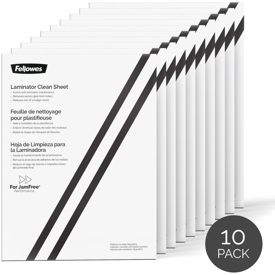 Fellowes Laminator Cleaning Sheets 10pk 5320603