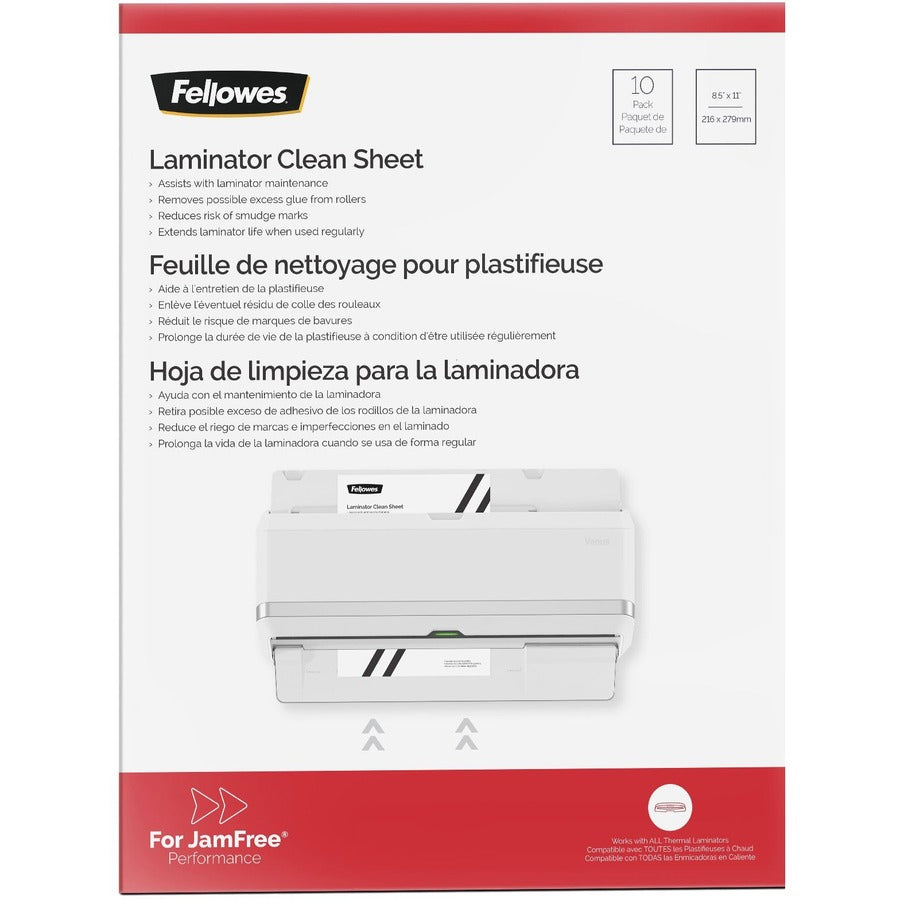 Fellowes Laminator Cleaning Sheets 10pk 5320603