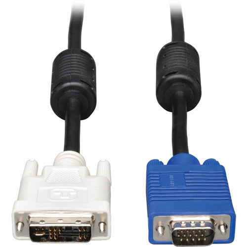 Tripp Lite 6ft DVI to VGA Monitor Cable Shielded with RGB High Resolution DVI-A to HD15 M/M 6' P556-006