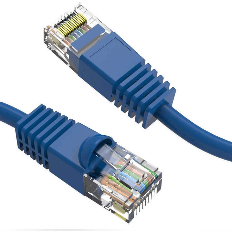 Axiom 1FT CAT6 UTP 550mhz Patch Cable Snagless Molded Boot (Blue) C6MB-B1-AX