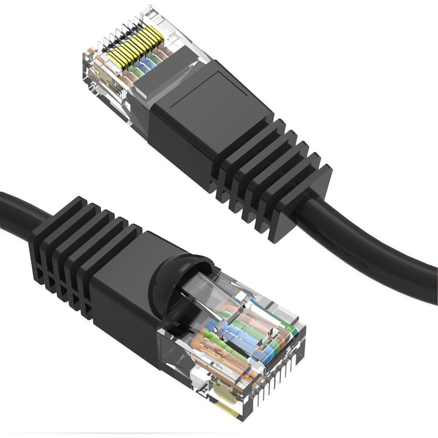 Axiom 3FT CAT6 UTP 550mhz Patch Cable Snagless Molded Boot (Black) C6MB-K3-AX