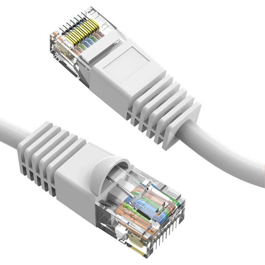 Axiom 1FT CAT6 UTP 550mhz Patch Cable Snagless Molded Boot (White) C6MB-W1-AX