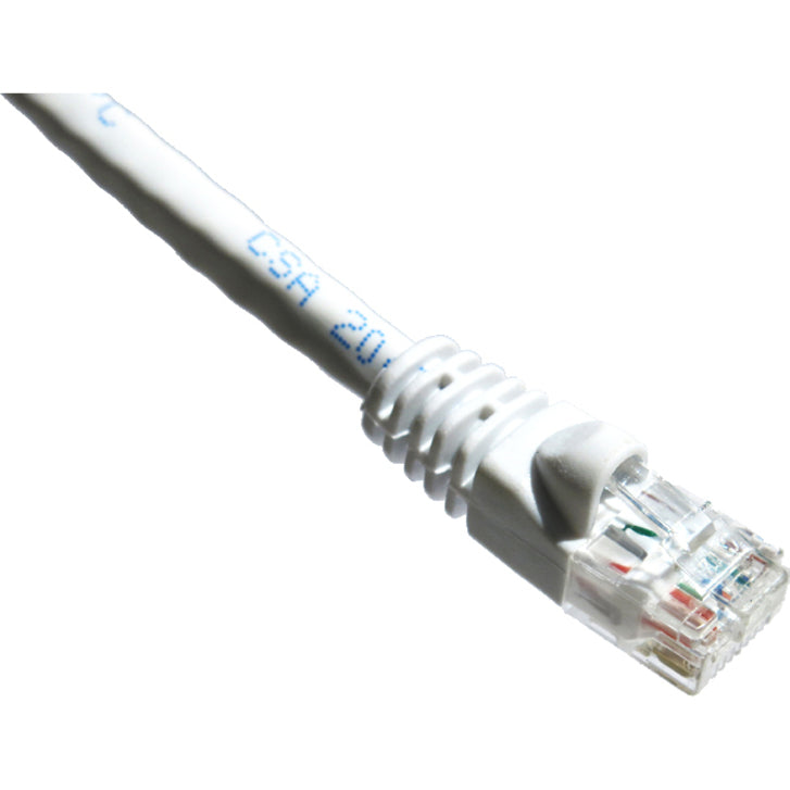 Axiom 7FT CAT6 UTP 550mhz Patch Cable Snagless Molded Boot (White) C6MB-W7-AX