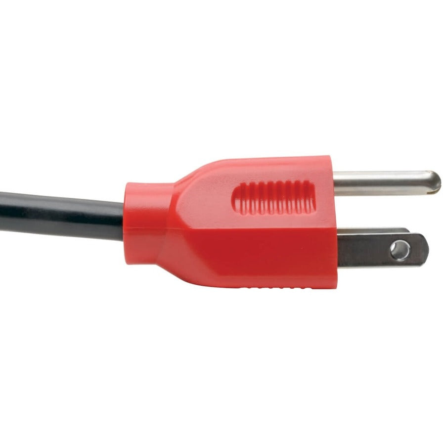 Tripp Lite 4ft Computer Power Cord Cable 5-15P to C13 Red 10A 18AWG 4' P006-004-RD