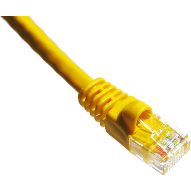 Axiom 15FT CAT6 UTP 550mhz Patch Cable Snagless Molded Boot (Yellow) C6MB-Y15-AX