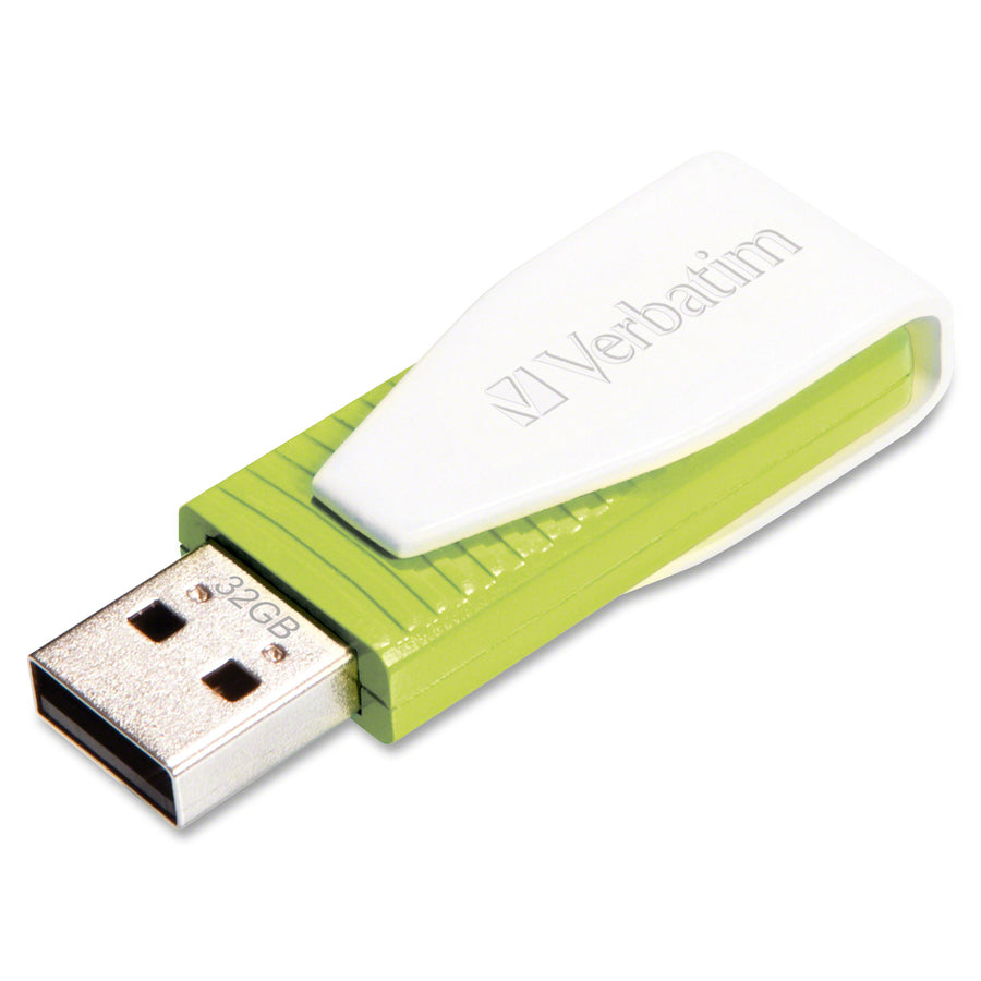 Verbatim 32GB Swivel USB Flash Drive - Eucalyptus Green 49815