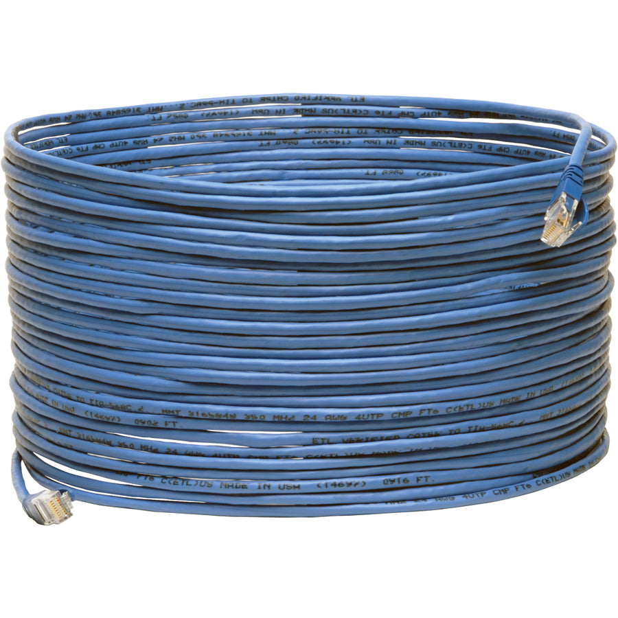 Tripp Lite by Eaton 75-ft Cat5e Plenum Rated Snagless Patch Cable, (RJ45 M/M ) - Blue N003-075-BL-P