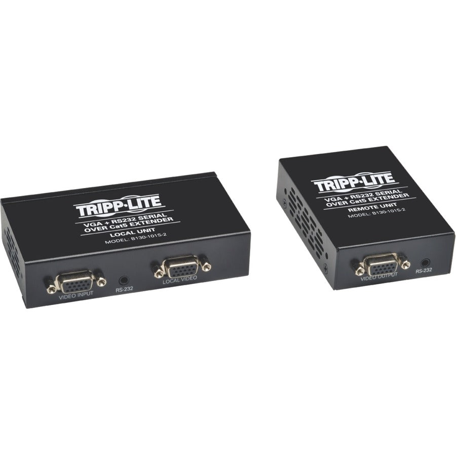 Tripp Lite by Eaton VGA + RS232 Serial Over Cat5 Extender B130-101S-2