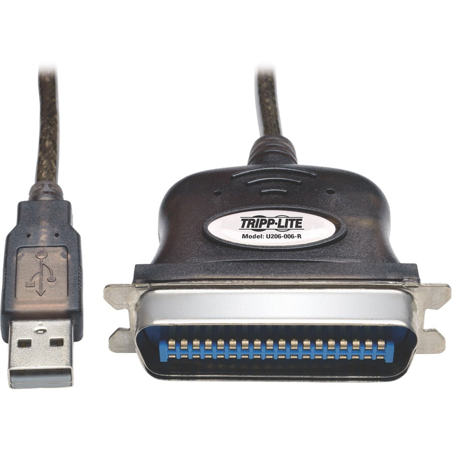 Tripp Lite by Eaton USB to Parallel Printer Cable (USB-A to Centronics 36 M/M), 10-ft U206-010