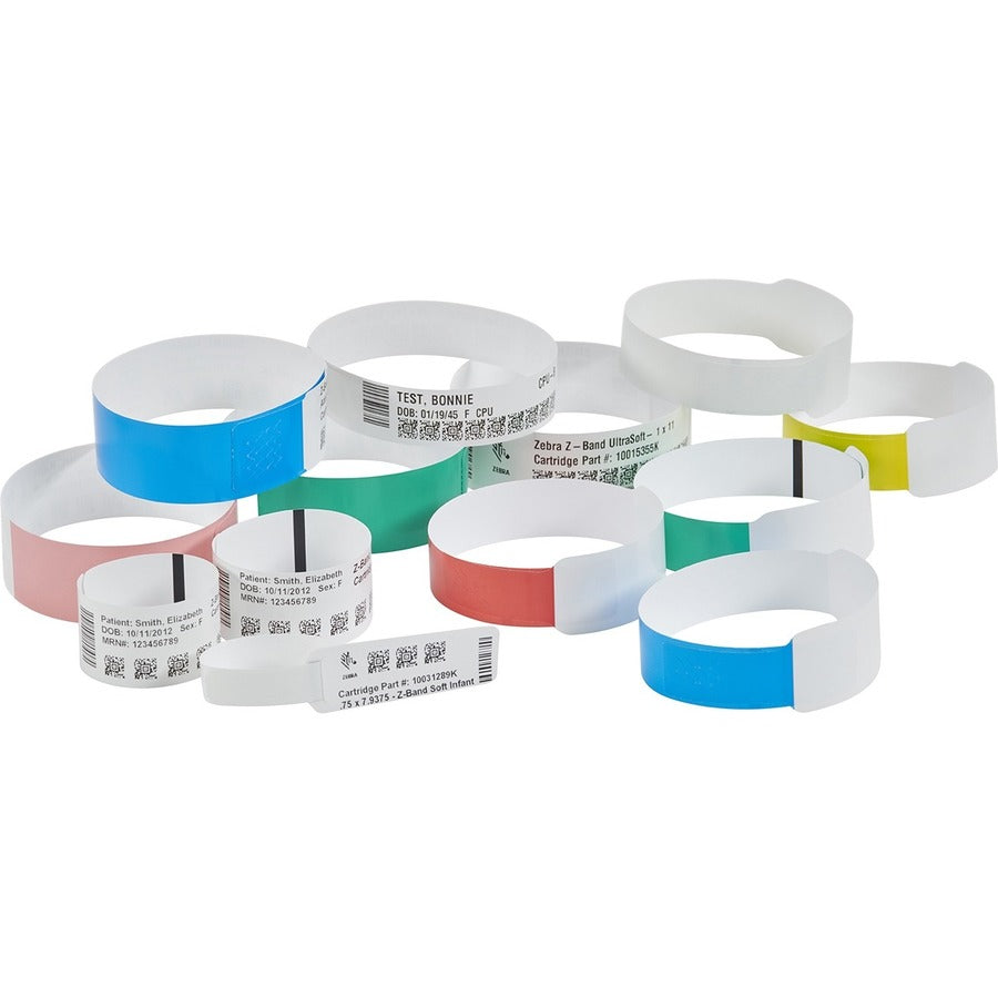 Zebra Z-Band UltraSoft Wristband Cartridge Kit (White) 10015356K