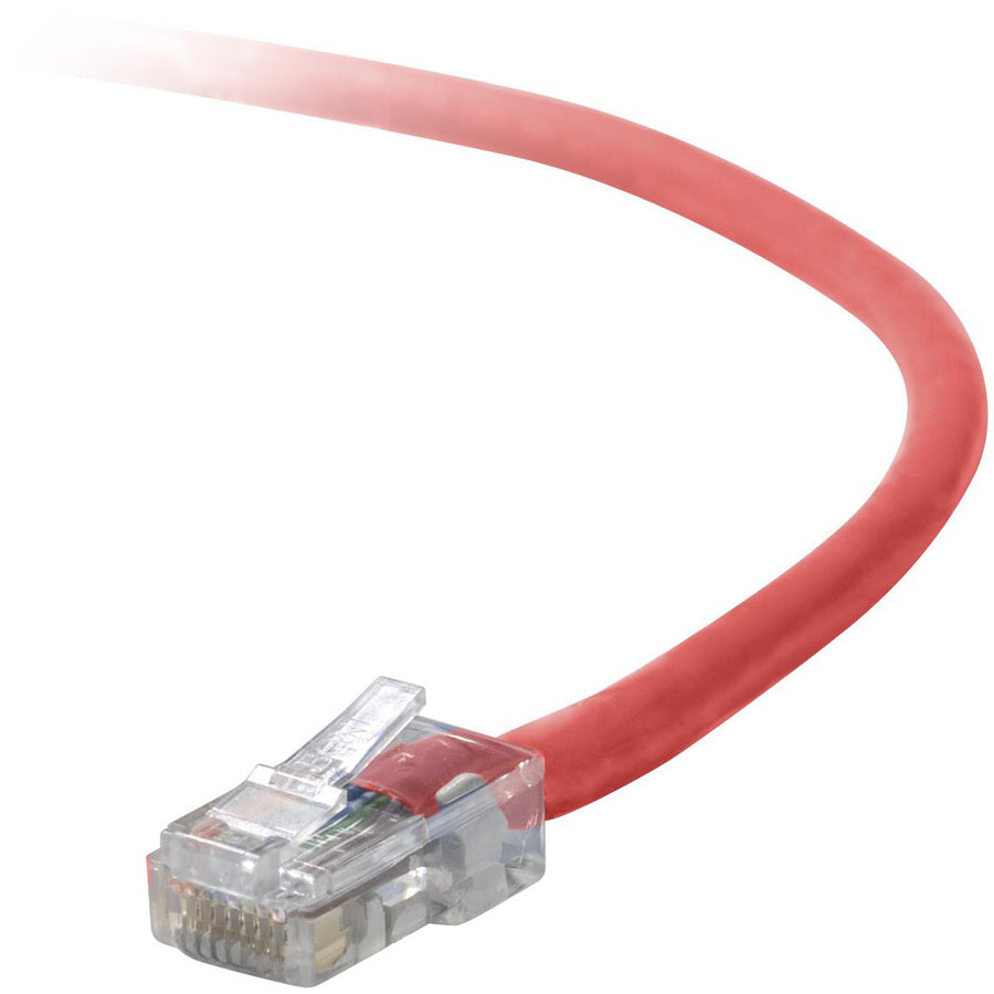 Belkin RJ45 CAT-5e Patch Cable, Snagless Molded Red 01 A3L791-01-RED-S