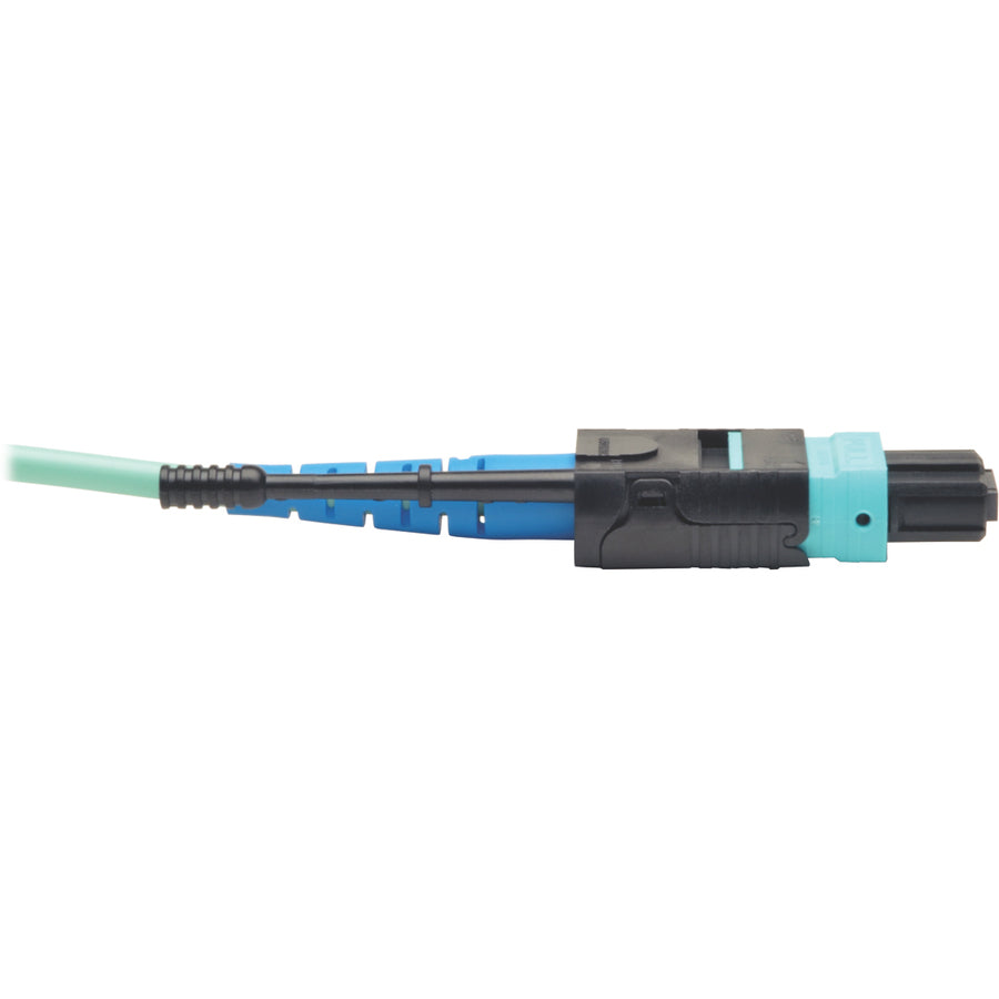 Tripp Lite by Eaton 3M MTP / MPO Patch Cable, 24 Fiber, 100GbE Aqua OM3 Plenum N846-03M-24-P