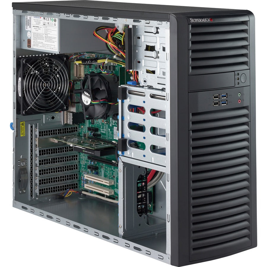 Supermicro SuperWorkstation 5039A-IL Barebone System - Mid-tower - Socket H4 LGA-1151 - 1 x Processor Support SYS-5039A-IL