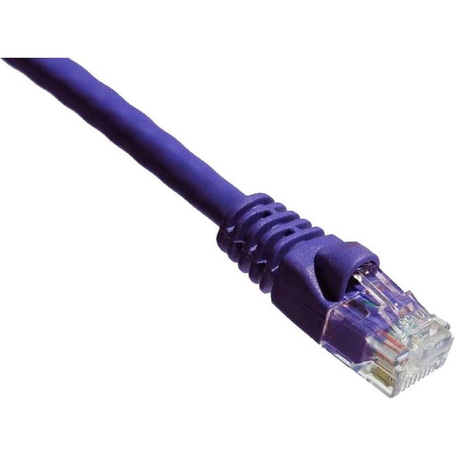 Axiom 15FT CAT6A 650mhz Patch Cable Molded Boot (Purple) C6AMB-P15-AX