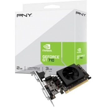 PNY NVIDIA GeForce GT 710 Graphic Card - 2 GB DDR3 SDRAM - Low-profile VCGGT7102XPB