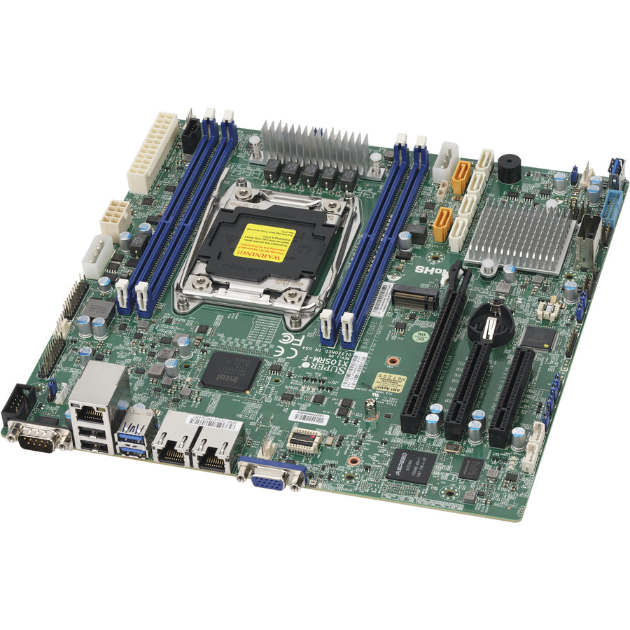 Supermicro X10SRM-F Server Motherboard - Intel C612 Chipset - Socket LGA 2011-v3 - Micro ATX MBD-X10SRM-F-O