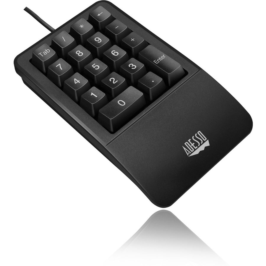 Adesso Antimicrobial Waterproof Numeric Keypad with Wrist Rest Support AKB-618UB