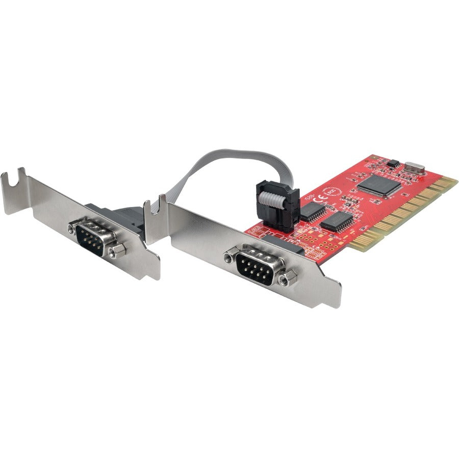 Tripp Lite by Eaton PCI-D9-02-LP 2-Port DB9 Serial PCI Card with 16550 UART, Low Profile PCI-D9-02-LP