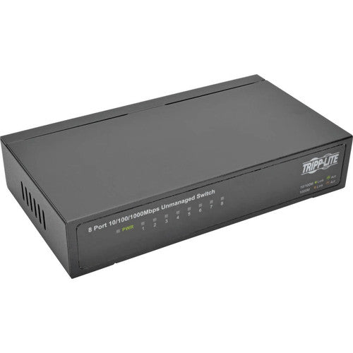 Tripp Lite by Eaton 8-Port 10/100/1000 Mbps Desktop Gigabit Ethernet Unmanaged Switch, Metal Housing NG8